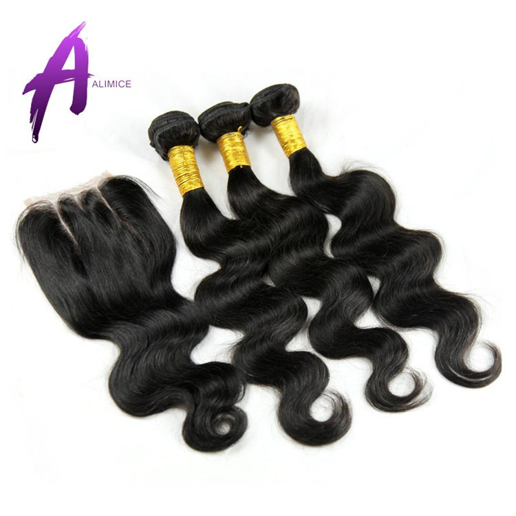 6a Indian Body Wave With Closure 3 Bundles With Lace Closure Virgin Body Wave Unprocessed Indian Human Hair Weave with Closure (7)