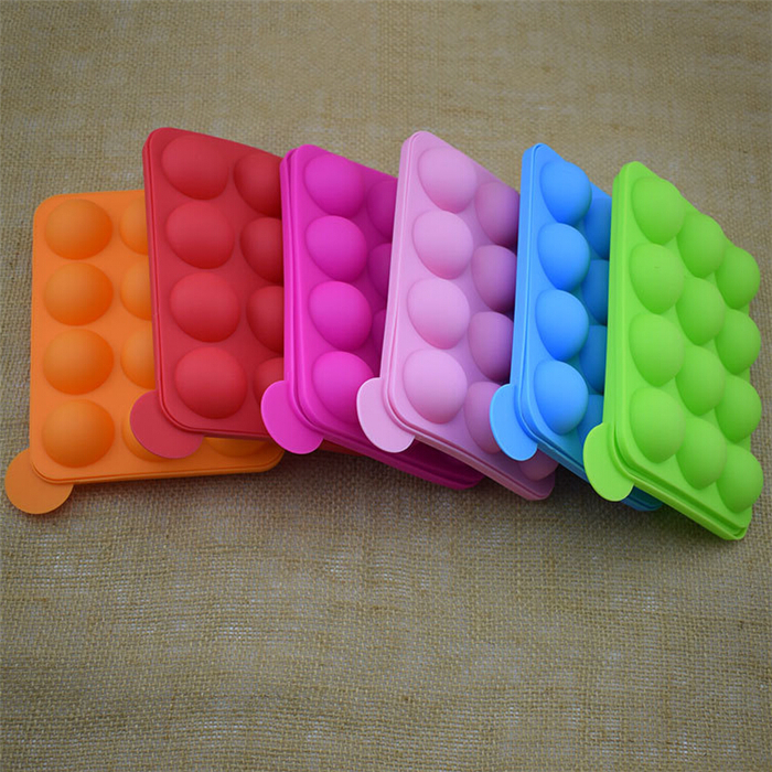 100% food grade 12 Capacity Round Silicone Lollipop Mold.jpg