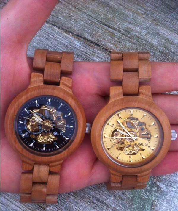 new wood watches, new design wooden watch, mechanical wooden watch