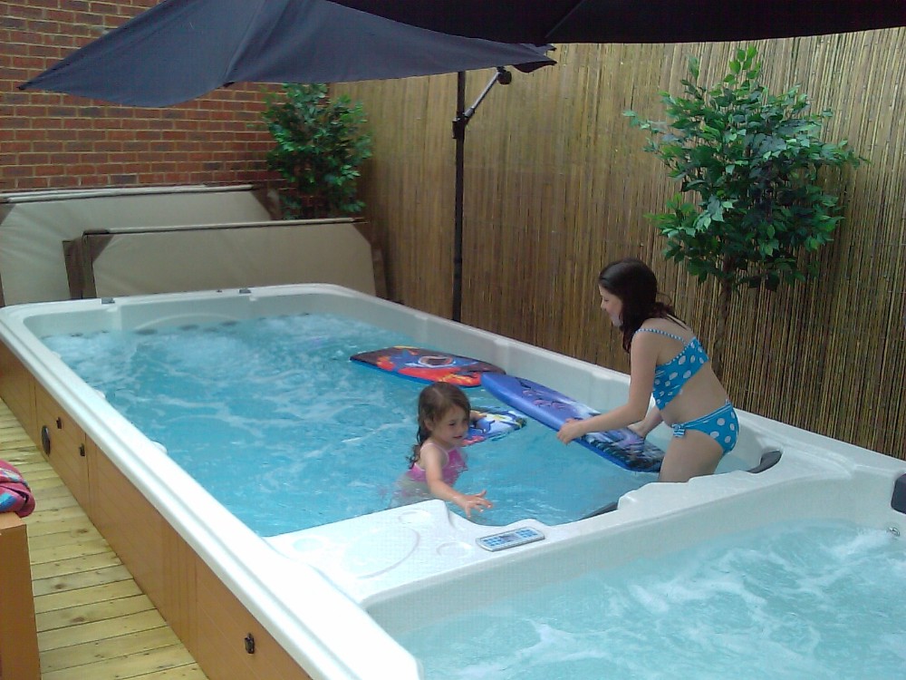 Acrylic Balboa Rectangular Above Ground Outdoor Swim Spa Hot Tub Combo Swimming Pool Buy