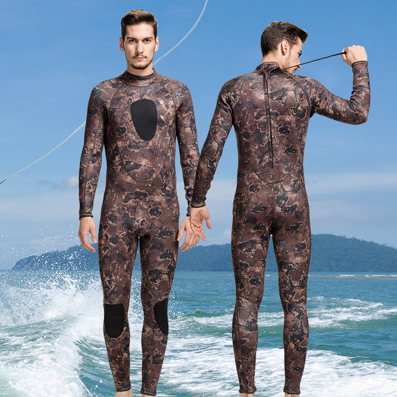 3mm neoprene custom dive short sleeve neoprene dive full camo surfing wetsuits