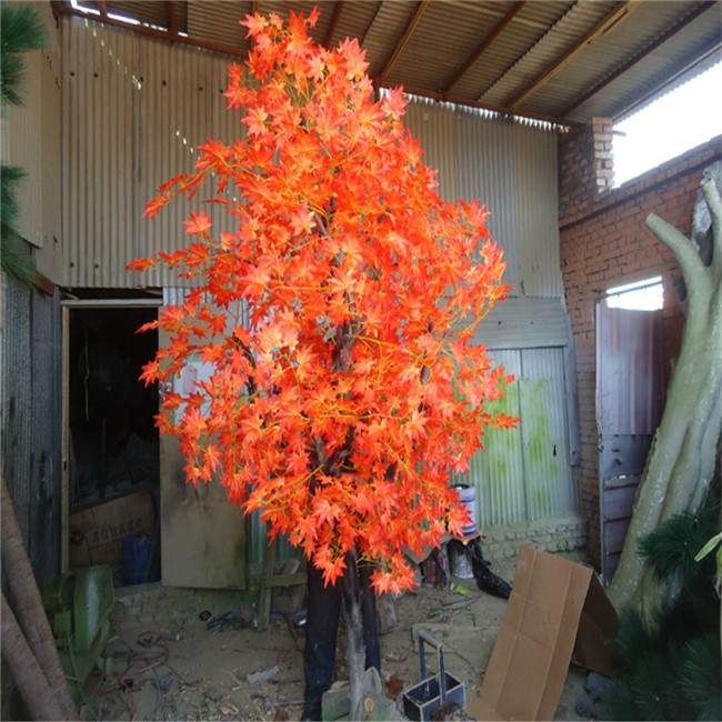 秋のカエデの木赤赤メープル木装飾用の装飾的な熱帯植物人工樹木や植物仕入れ・メーカー・工場