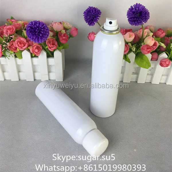 Empty aluminum aerosol perfume spray bottles for cosmetic