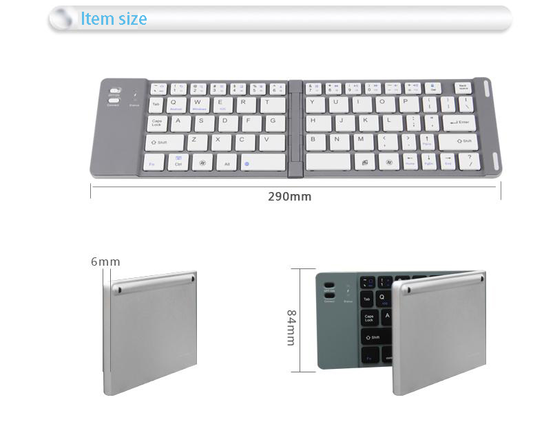 販売ミニワイヤレスキーボードポータブル折りたたみbluetoothキーボードアンドロイドwindowsosを満たすi os問屋・仕入れ・卸・卸売り