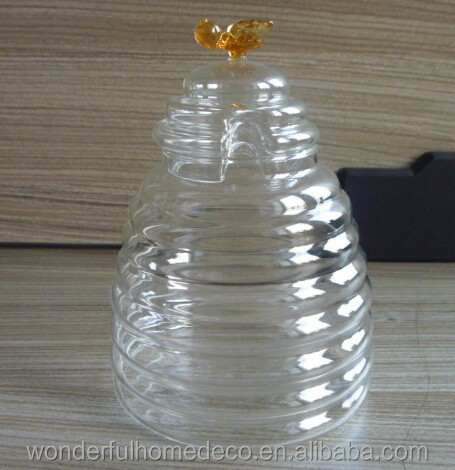 環境にやさしいガラス350ml熱い販売のハニーディスペンサー/dispenser蜂蜜のための問屋・仕入れ・卸・卸売り