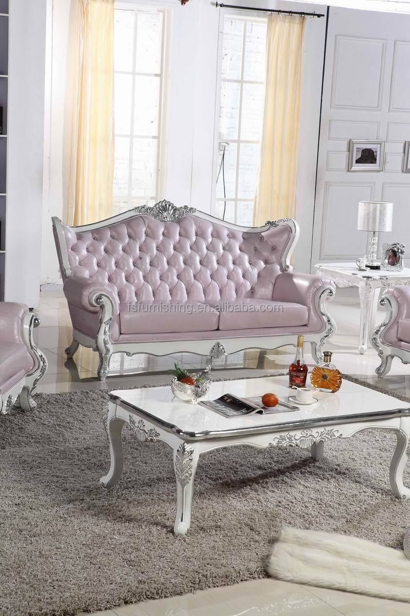 Kb068 luis xv roze parel glans leer wit hout gesneden kristal knop ...