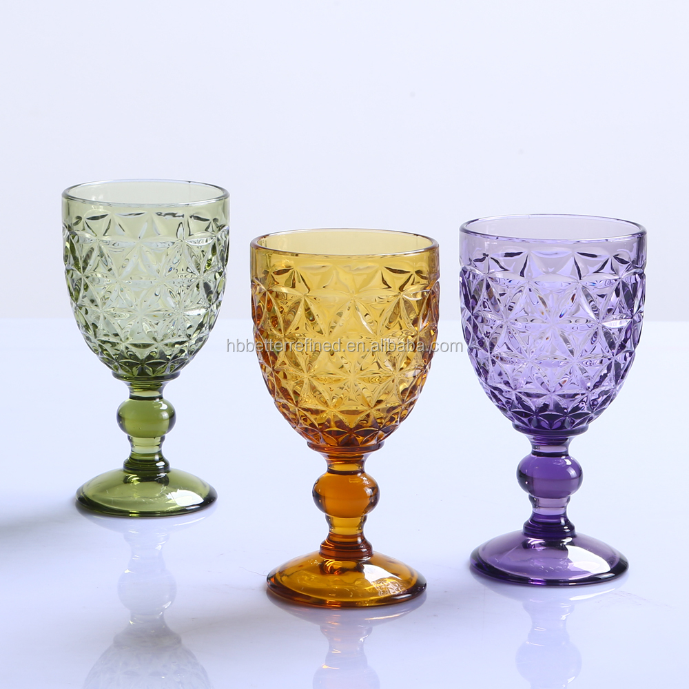 Wholesale Amber Water Goblets Drinking Glass Buy Amber Water Goblets