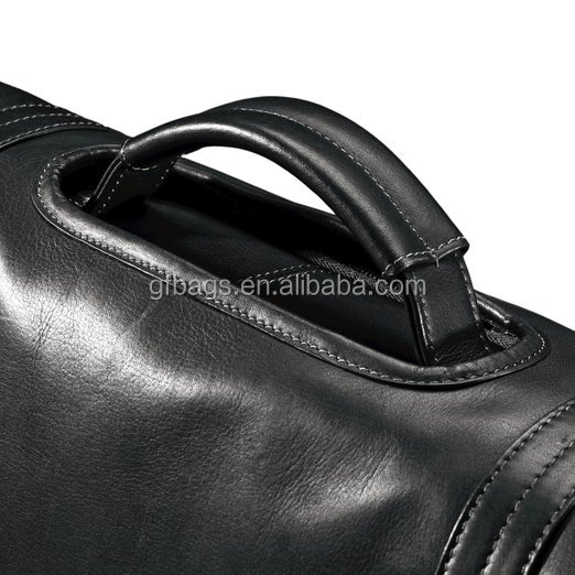 Gf-z239flapover男性の黒い本革のブリーフケース仕入れ・メーカー・工場