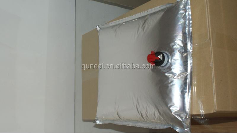 Wine BIB bag in box (BIB packaging) with dispenser
