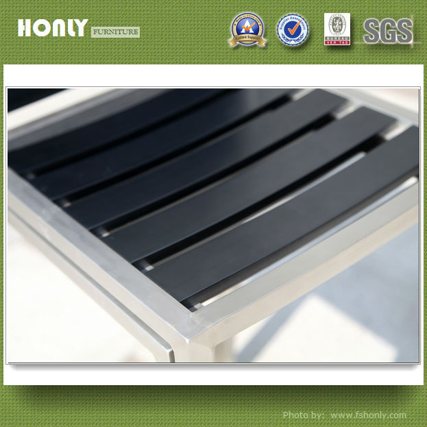 Outdoor high quality wood bar sets aluminium frame bar set furniture