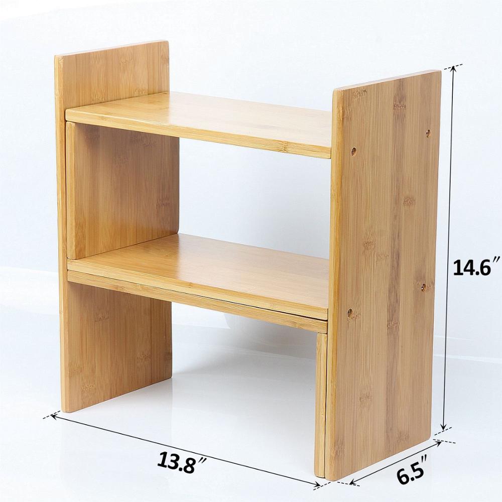 Adjustable Diy Natural Bamboo Desktop Bookshelf Buy Desktop