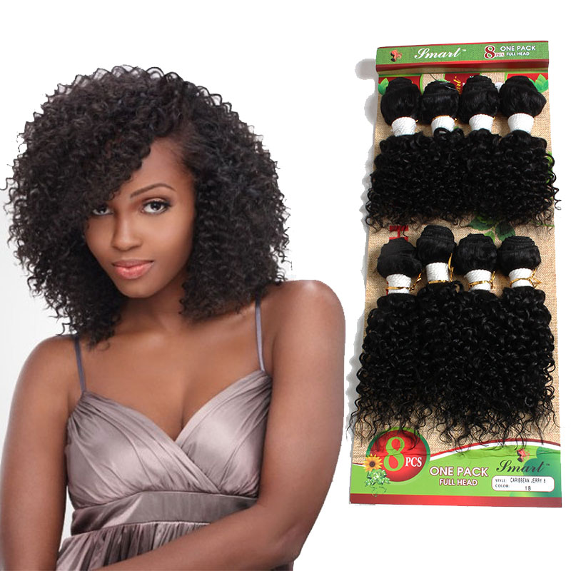 Brazilian Deep Curly Human Hair Weave 8 Bundles Pack 8 14inch Two