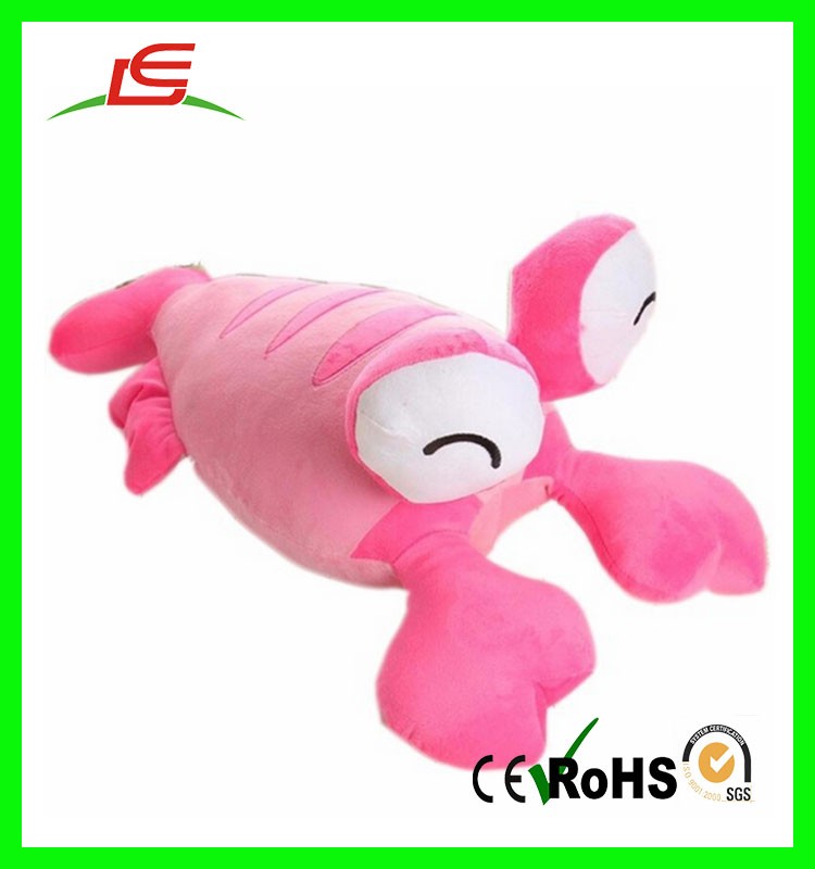 エビぬいぐるみ カラフルなふわふわエビのぬいぐるみ 15cm・20cmサイズ【中国製】