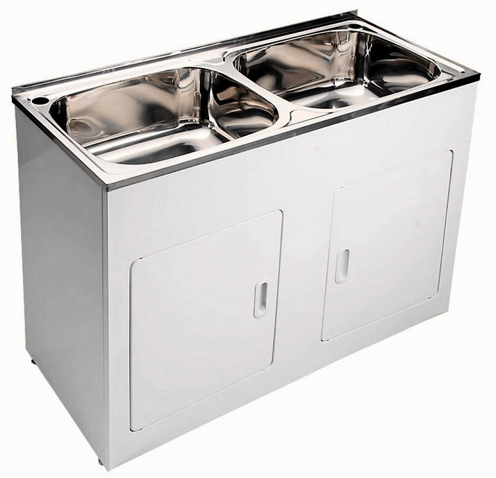 Laundry Tub With Australia 90l Double Bowl Stainless Steel