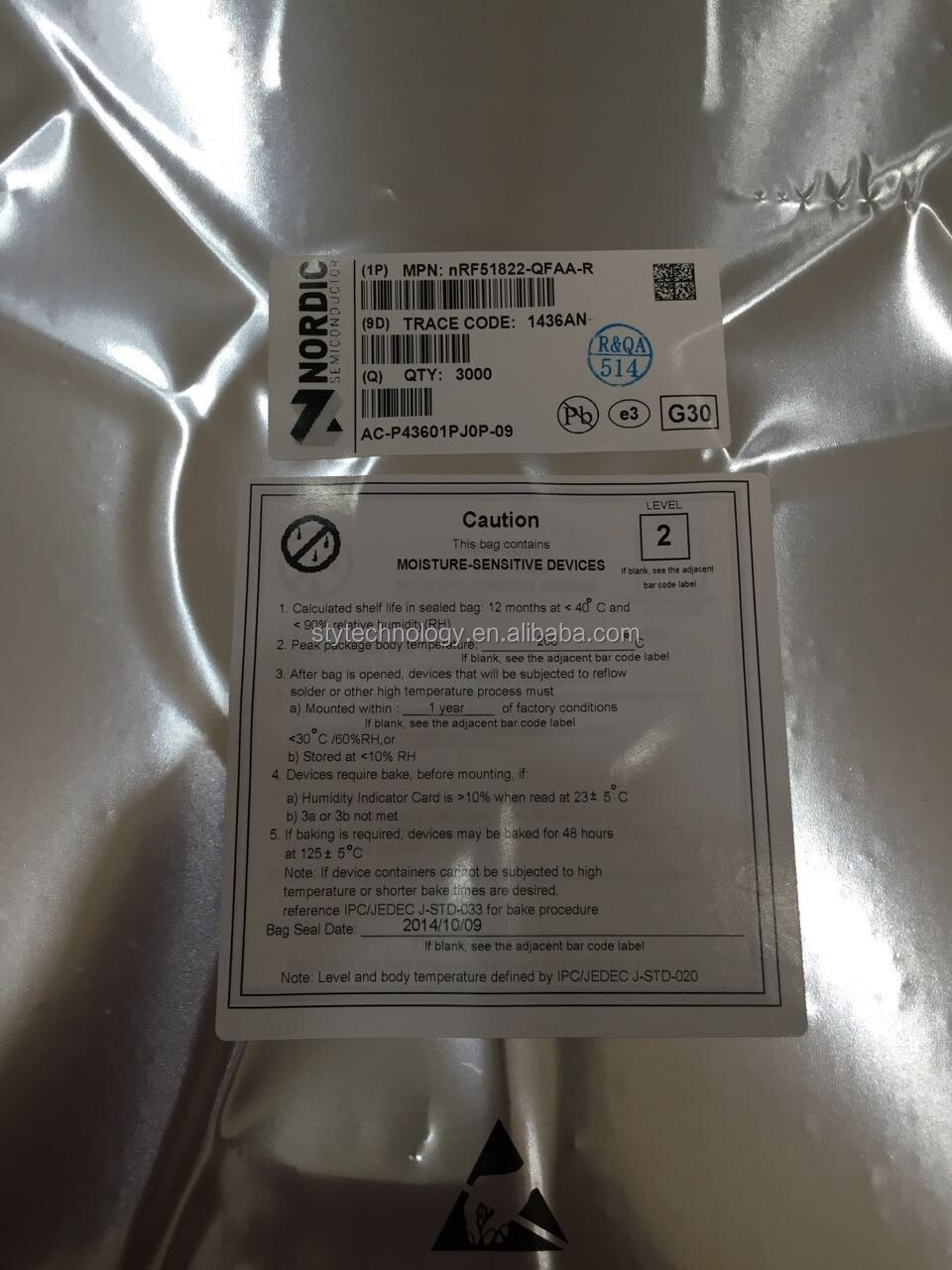 NRF51822-CEAA-Rプログラマブル集積回路仕入れ・メーカー・工場