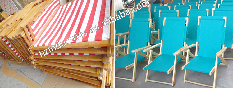 ポータブル折り畳み式の木の椅子の工場販売のためのキャンバスのデッキ仕入れ・メーカー・工場