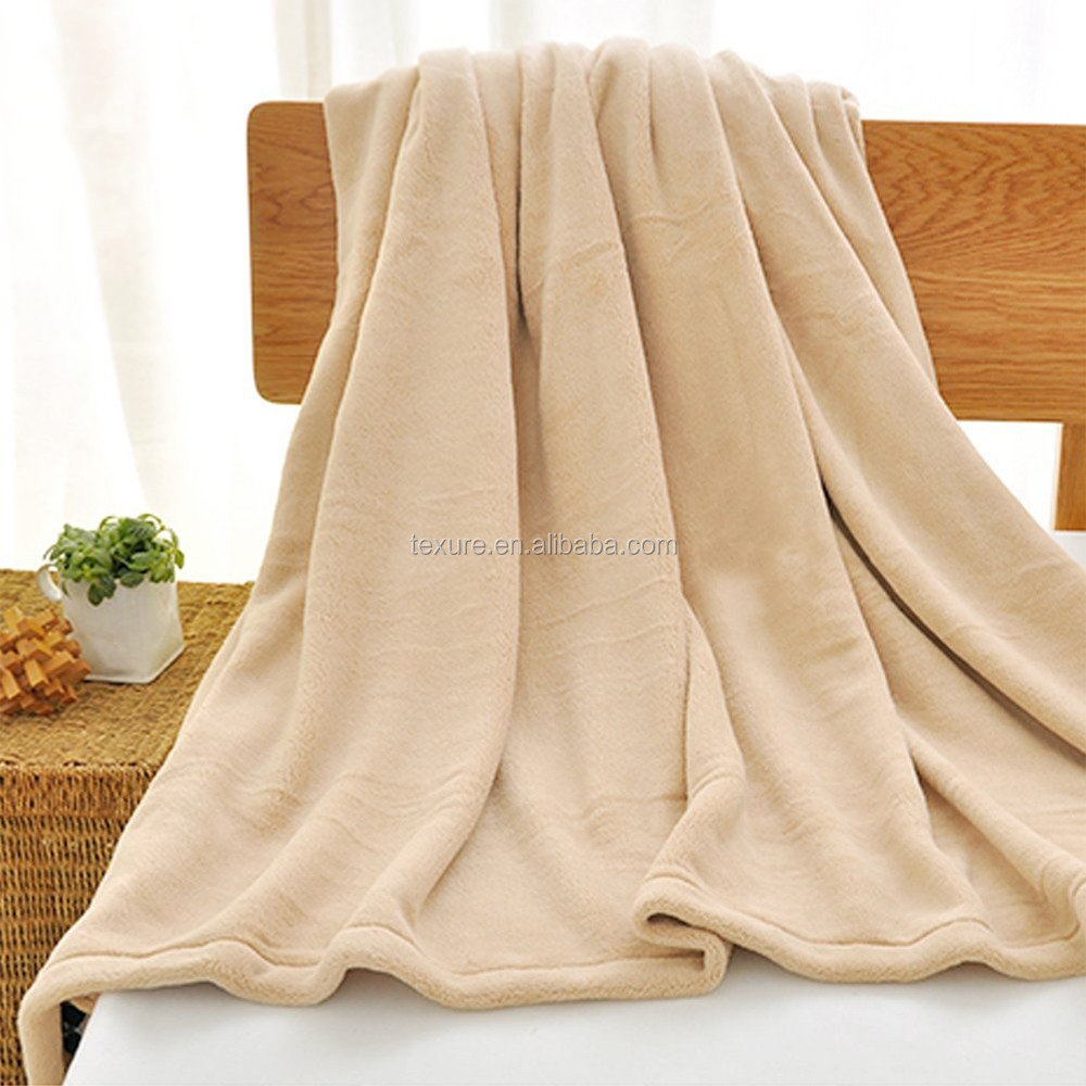 super soft roll up coral fleece blanket custom for promotional