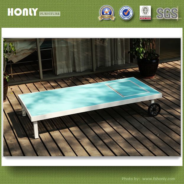 KD anodized aluminum outdoor furniture beach outdoor furniture sunbed