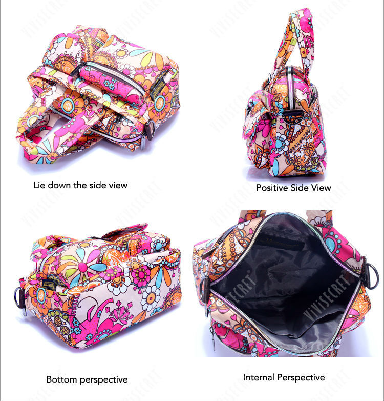 安い印刷ナイロン2015販売上のファッションレディースハンドバッグ仕入れ・メーカー・工場