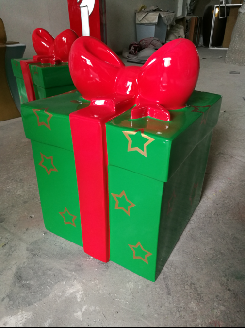 Assorted outdoor gift boxes Fiberglass Christmas Decoration Gift Box - Buy Lighted Outdoor Christmas Decorations Gift Boxes