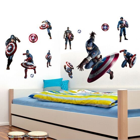 (新しい) 2016新しいスパイダーマン取り外し可能な子供ルームウォールステッカーキッズルーム用アベンジャーズdiy寝室ステッカー3dウォールステッカー仕入れ・メーカー・工場
