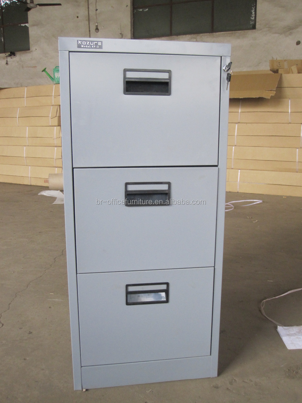 カラフル な垂直kd金属3引き出し キャビネット/スチール家具オフィス ファイル キャビネット仕入れ・メーカー・工場