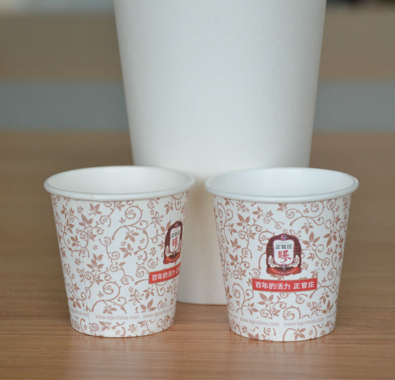 3.5 oz taste cup with single wall paper cup