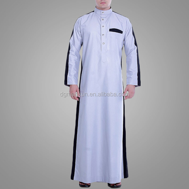 New design men islamic clothing full Length men jubah abaya