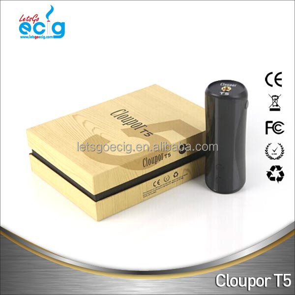 High end ecig mod amazing vaporizer cloupor t5 50w box mod vs canan 30w mod