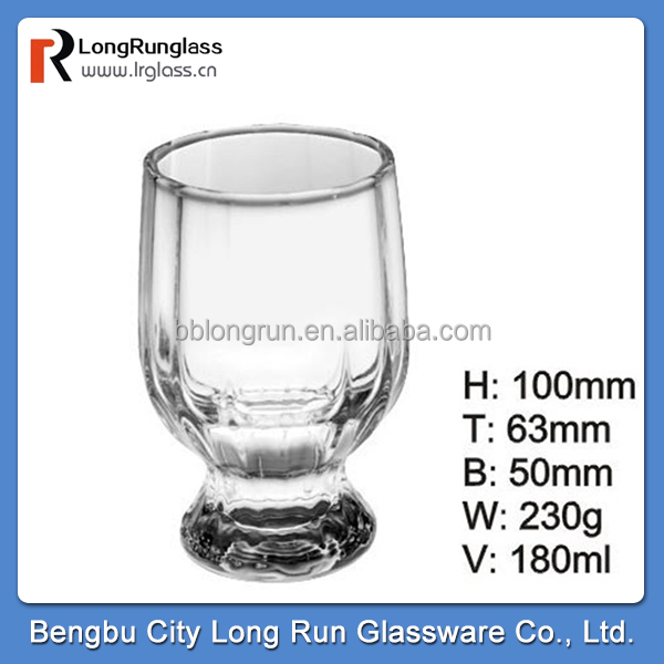 LongRun 350ml elegant design red wine glass cup&fruit drinks glass glass top sale