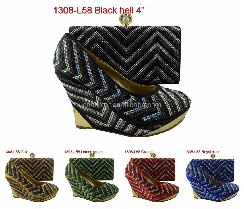 女性のマッチングイタリア靴とバッグセット/ハンドバッグと一致する靴/レディースシューズ仕入れ・メーカー・工場