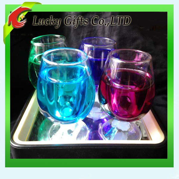 New Custom Multicolor LED Lighted Wedding Champagne Glasses