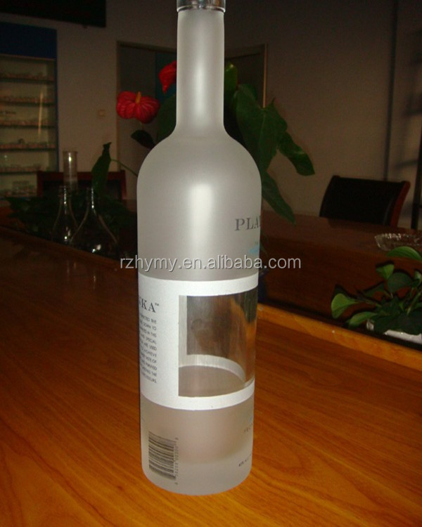 750ml frosted vodka glass bottles for liquor