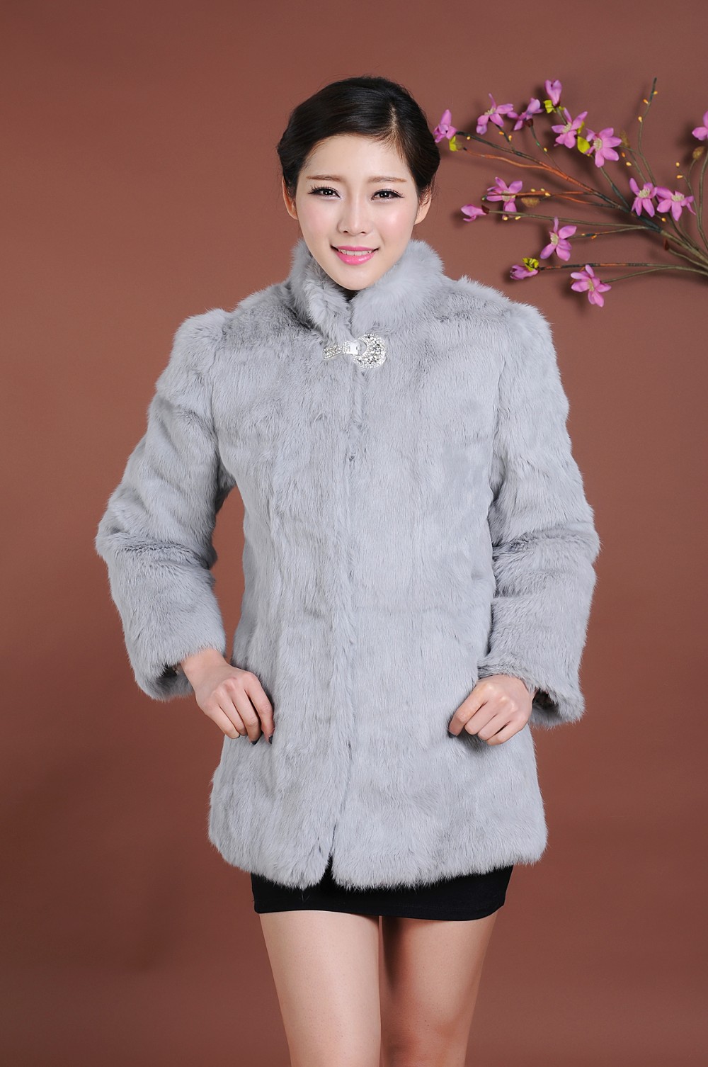 高品質レディロングスタイル冬の毛皮衣類女性ファッション生き抜く暖かい冬の毛皮のコート卸売仕入れ・メーカー・工場