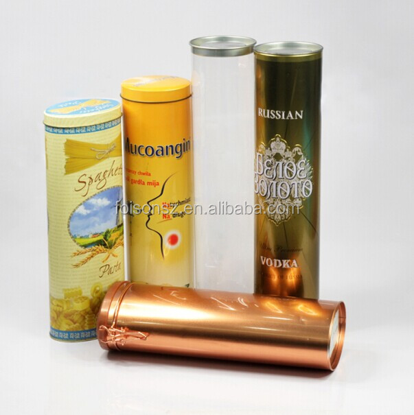 red wine tin tube round tin tube packaging