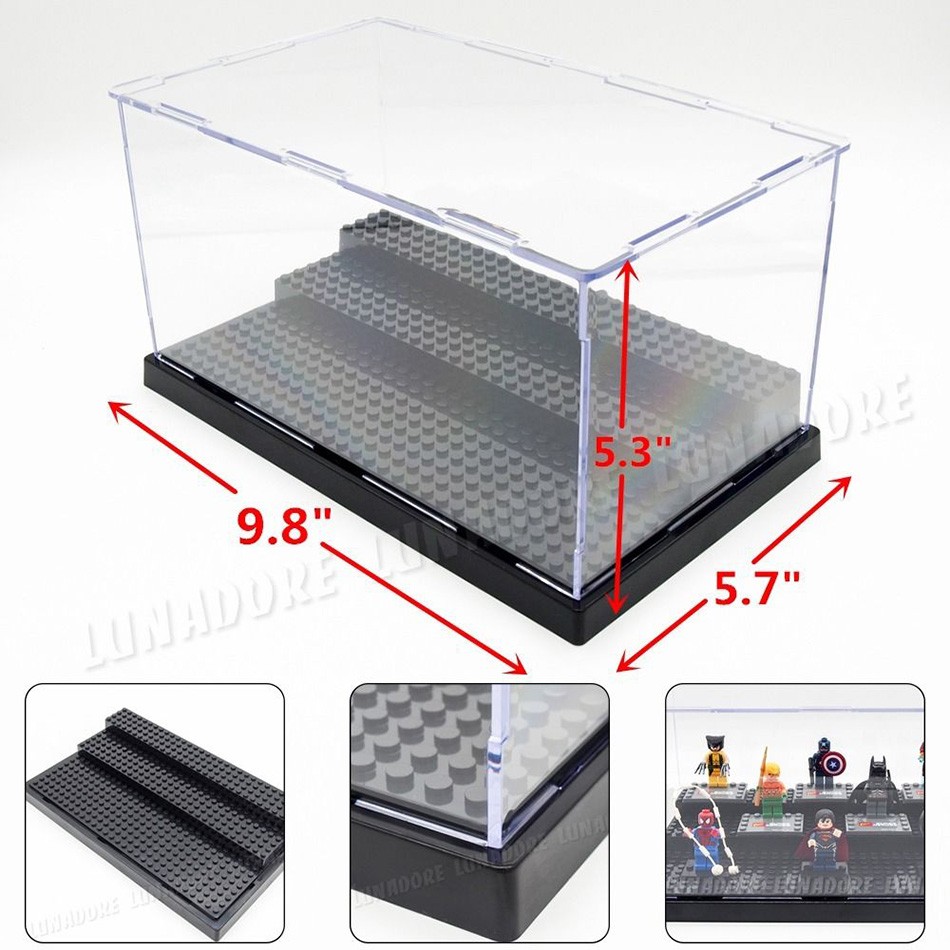 2015 Fashion Plexiglass/lucite Acrylic Lego Mini Figure Display Case