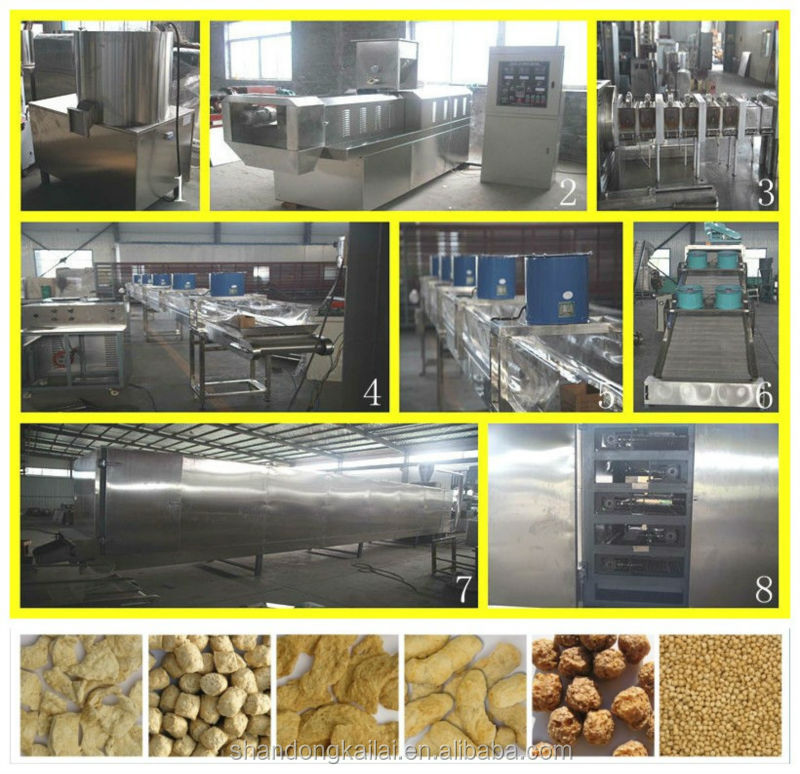 soya snacks maker ,soybean protein food machine , soya chunks machine by chinese earliest machine