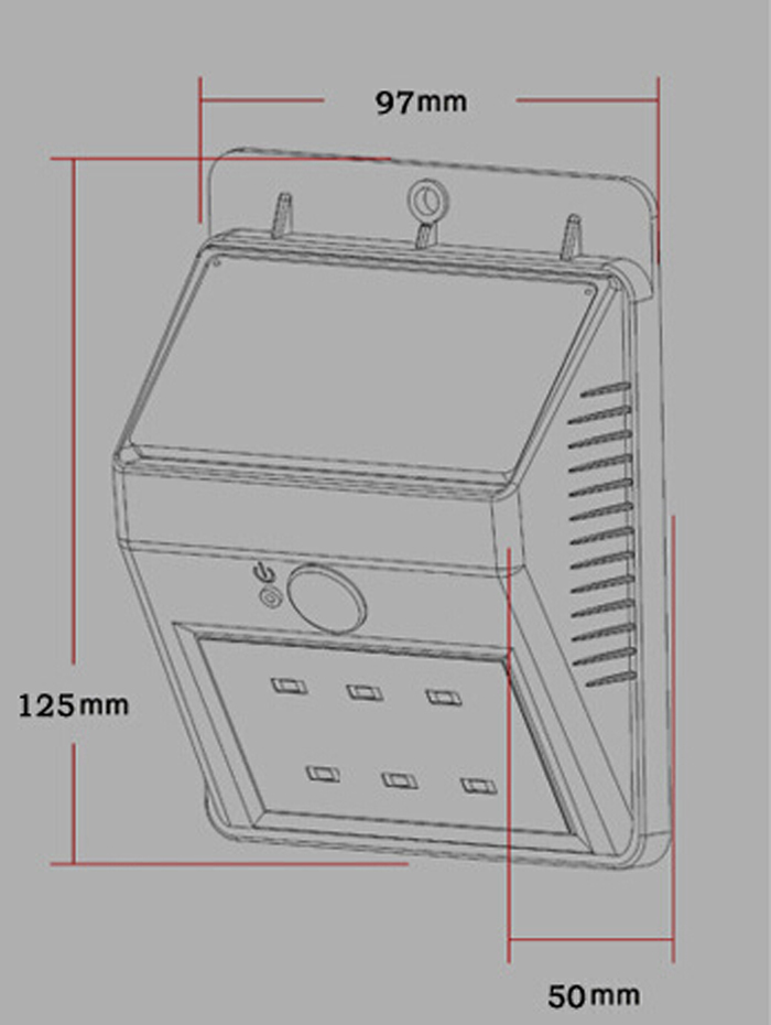 新製品ledセンサーセキュリティ0.37v1wソーラーパスライト仕入れ・メーカー・工場