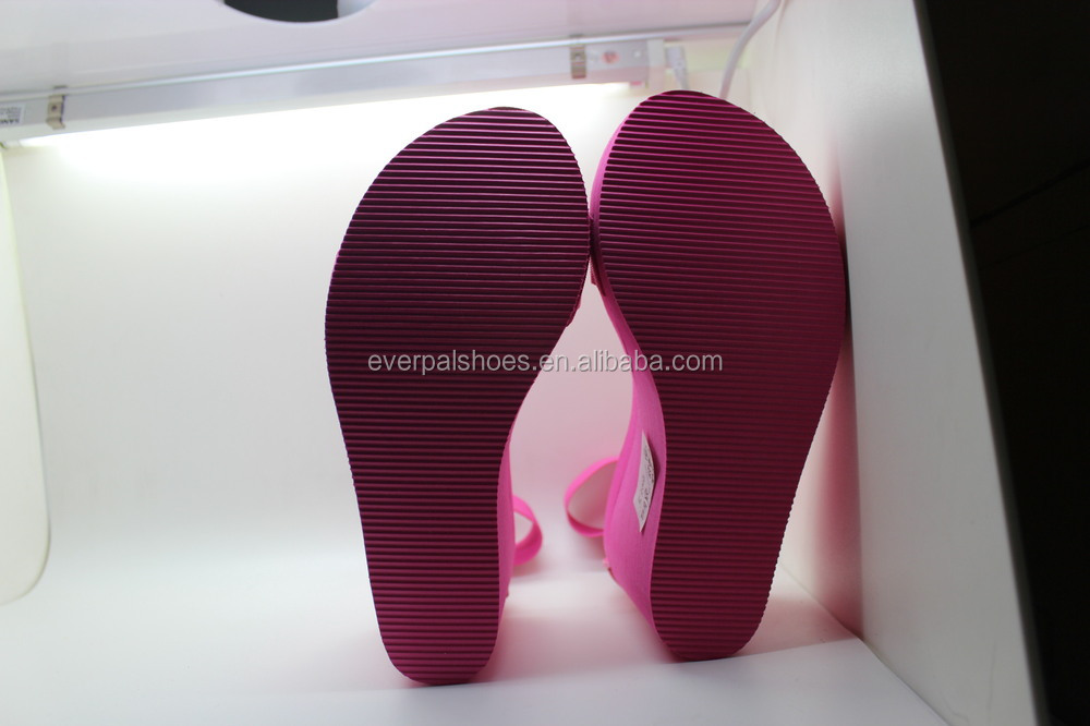 石の色ウェッジサンダル2015最新のデザインのファッションの女性の靴エヴァの靴安い仕入れ・メーカー・工場