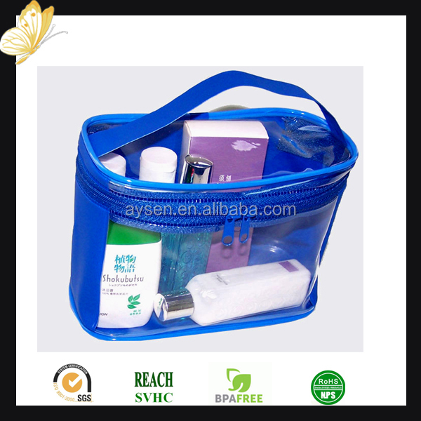 clear pvc bags for cosmetic packaging