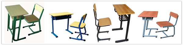 耐火ボード金属フレーム学生研究テーブル/原発高さ調節シングル学校机と椅子、 安い ダブル学校デスク仕入れ・メーカー・工場