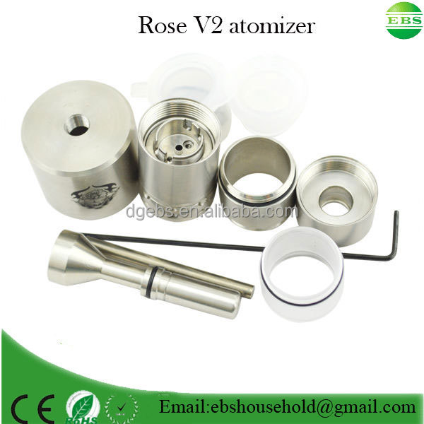 2014 new mechanical mod 1:1 clone RDA rose atomizer v2 Rose v2 atomizer