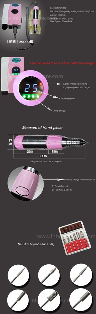 充電式ネイルドリル&コードレス電動爪やすり機用使用anyw 問屋・仕入れ・卸・卸売り