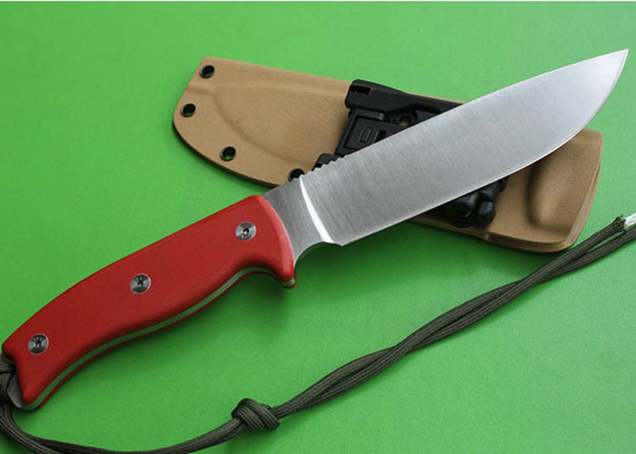 赤ブレードは、 屋外ナイフを扱うg10dc53つや消し金属表面3024ジャングルナイフ問屋・仕入れ・卸・卸売り