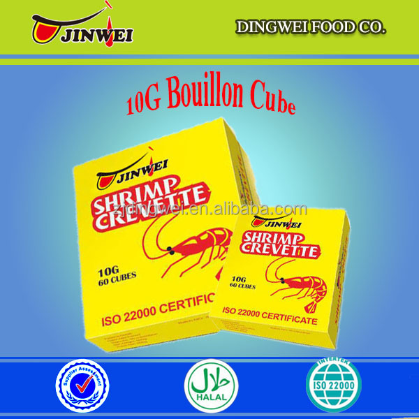 10G*60PCS*24BOXES/CTN HALAL SEAFOOD SHRIMP CUBE