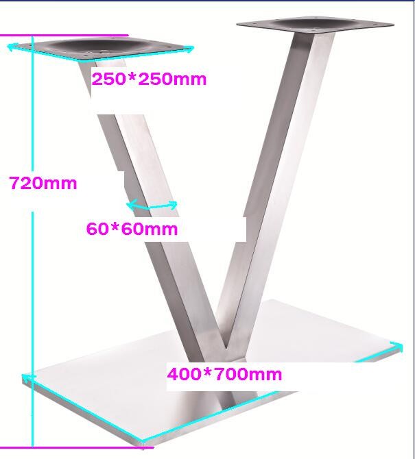 Modern Restaurant Stainless Steel V Shape Table Legs Buy V Shape