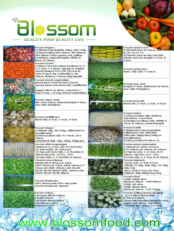 IQF fresh bulk whole frozen green mung beans