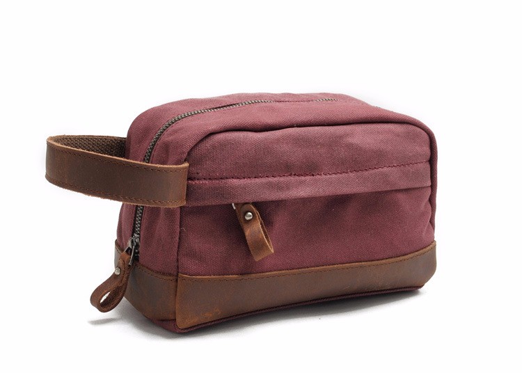 waxed waterproof canvas toiletry pouch bag for men (7).jpg