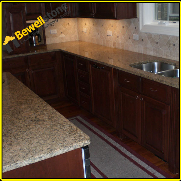 Diseño personalizado cocina isla, giallo veneziano granito cocina ...