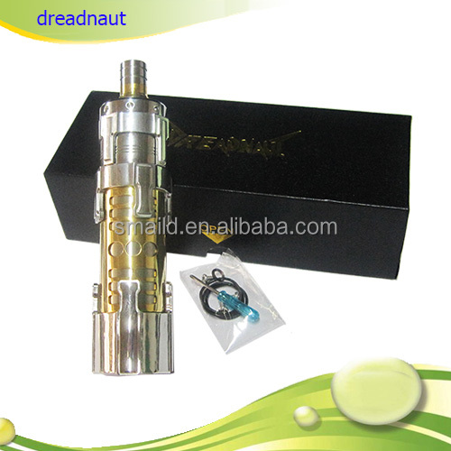 2014 Newest Mechanical Mod 1:1 Clone Dreadnaut Mod 26650 Mod with RBA/RDA Dripping Atomizer
